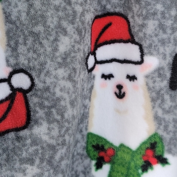 Super Soft‎ Juniors' M Holiday Christmas Llama Velour Leggings Lounge Pants PJs - Picture 5 of 13